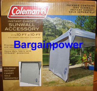  COLEMAN INSTANT CANOPY SUNWALL ACCESSORY fits 10 X 10 FT CANOPIES