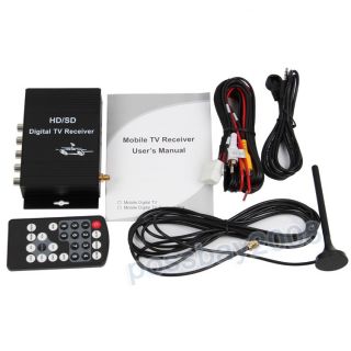Car ATSC HD Digital TV Receiver Terrestrial Tuner Box Antenna Mobile