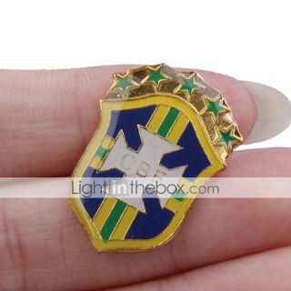 EUR € 1.55   brasile calcio distintivo in metallo, Gadget a