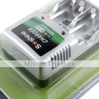 USD $ 9.99   SoShine AA/AAA/9V Ni MH/Ni Cd Battery Smart Super Rapid