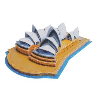 USD $ 17.89   DIY Paper 3D Puzzle Sydney Opera House (58pcs, No.2802 A