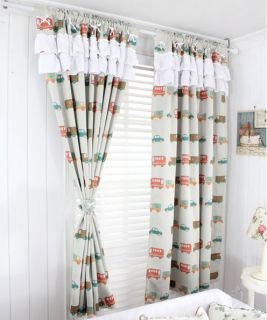  Car Printed Thermal Insulated Blackout Curtains Panel 2PANEL