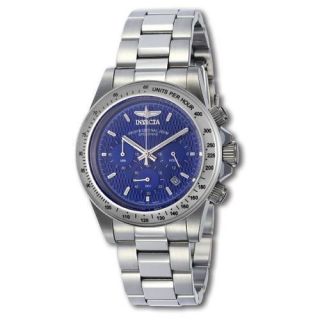 NEW INVICTA MENS SPEEDWAY BLUE DIAL CHRONOGRAPH STAINLESS STEEL WATCH