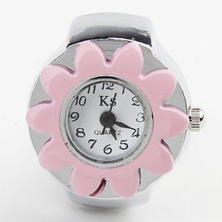 USD $ 2.59   Womens Alloy Analog Quartz Ring Watches (Silver),