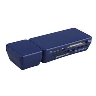 USD $ 4.79   56 in 1 Mini USB 2.0 Card Reader (Blue),
