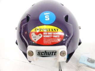 Schutt Youth ion 4D Football Helmet Without Faceguard Purple Small