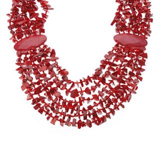 USD $ 20.59   Red Coral Necklace,