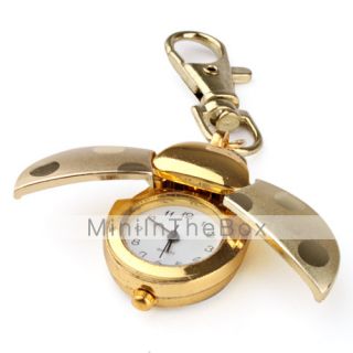USD $ 4.59   Valentines Day Gift   Gold Beetle Pocket Watch,