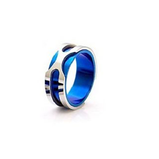 EUR € 13.61   senhor homem da moda do anel anéis de aço azul