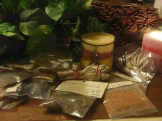Wicca Sampler Spells Oils Herbs Kit Altar Oils 1912