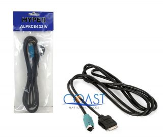 Hyper ALPKCE433IV iPod iPhone Interface Cable for Alpine Receiver CDE