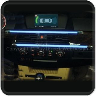  Strip BLUE LED Light Strip Panel Dash Board Interior under Car Rear QQ