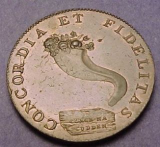 Inverness Half Penny 1794 Nice UNC More on Bottom Descrip PA420