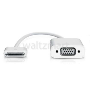  Male to VGA Female Converter Adapter Cable for iPhone 4 4S iPad 2 3