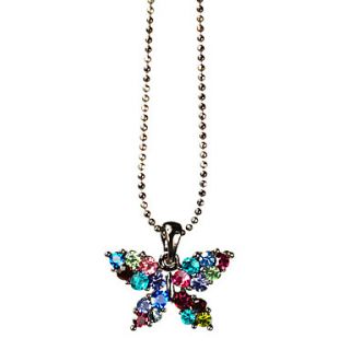 EUR € 6.61   Diamant Kleur Butterfly Alloy ketting, Gratis