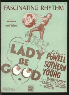 Lady Be Good 1941 Fascinating Rhythm Eleanor Powell Vintage Sheet