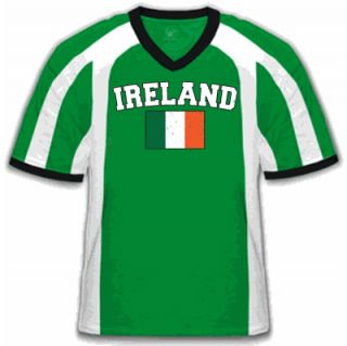 Ireland Soccer T Shirt Irish Flag Football Jersey Tee