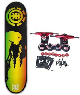 Element Skateboards Complete Skateboard Rasta Irie 7 5