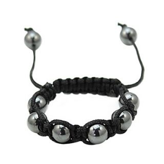 EUR € 3.58   Dark Glass Bead Rope Geweven armband, Gratis Verzending