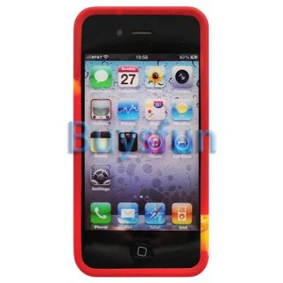 Christmas Father and Gift Style Gel Case Cover for Apple iPhone 4 4G
