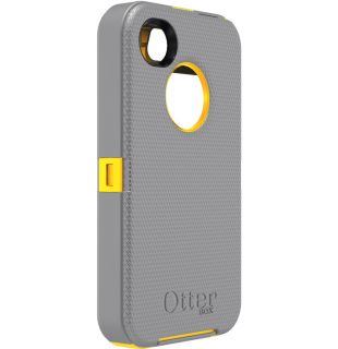  Otterbox Defender Series Case for iPhone 4 4S Sport Grey Yellow