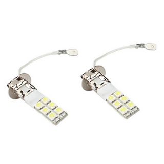 EUR € 8.64   h3 5050 SMD 12 dirigées par des lumières blanches