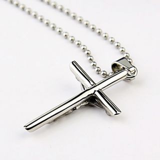 EUR € 6.61   Titanium Steel Cross vormige ketting, Gratis Verzending