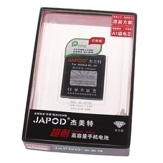 japod bp 5F vervanging 1000mAh li ion batterij voor nokia 6210s/e65