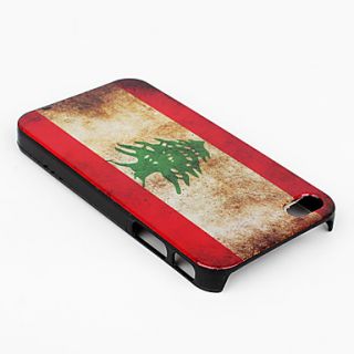 USD $ 2.69   Vintage Style Flag of Lebanon Pattern Hard Case for