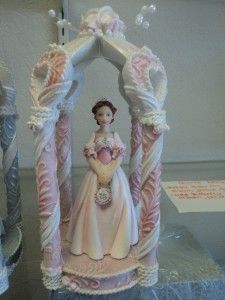 Mis Quince Años Quinceanera Doll Gazebo Cake Topper