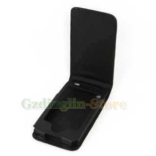  Black Leather Flip Case Cover Skin for Apple iPhone 3G 3GS C15
