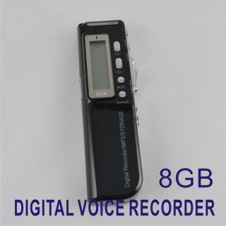New 8GB 650Hr Digital Voice Recorder Dictaphone  Player