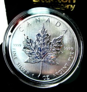 2012 CANADA 1 OZ FINE SILVER .9999 MAPLE LEAF COIN 5 DOLLAR