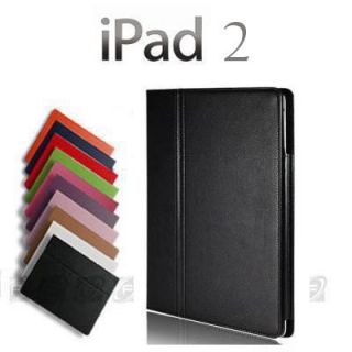 iPad 2 Folio Magnetic PU Leather Smart Cover Case Stand Multi Color