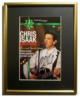 Signed Chris Isaak Autographed Christmas DVD Framed