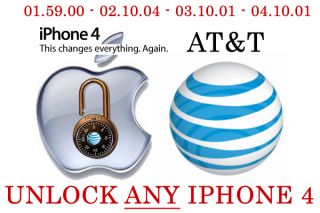 Unlock Any iPhone 4 ATT 2 10 04 3 10 01 4 10 01