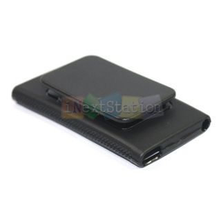 Black Silicone Case Cover for Apple iPod Nano 7 with Belt Clip