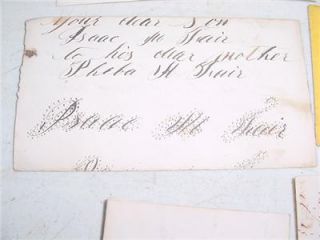 RARE Civil War Letters Pvt Isaac M Fair 21st Regiment Ohio Infantry