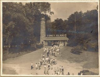 1930s 1940 Coney Island Cincinnati Amusement Park Photo