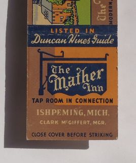  The Mather Inn Tap Room in Connection Ishpeming MI Marquette Co