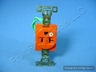  Hubbell Orange 5 20 INDUSTRIAL Receptacle Isolated Ground 20A 5361 IG