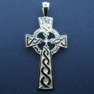   Silver Celtic Cross Irish jewelry jewellery High Cross 925 Pendant
