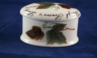 Vintage Royal Adderley Floral Trinket Box in Bone China, made in
