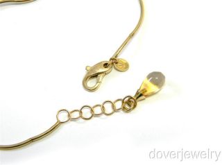 Designer Faro 14k Gold Snow Charm Italian Bracelet