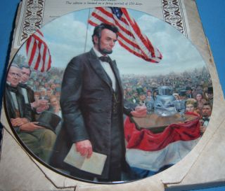The Gettysburg Address Collector Plate by Em Knowles