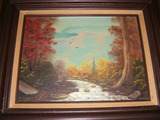 IVA Prince Sugarlands Creek Oil Painting 1988