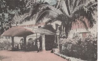 Manstion Entrance Home of Governor Kings House Kingston Jamaica 1910