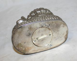 Italian Vintage Silver Plated Bank Money Box Shoe Leonard Silverplate