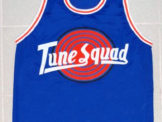 Michael Jordan Tune Squad Space Jam Movie Jersey Blue New Any Size