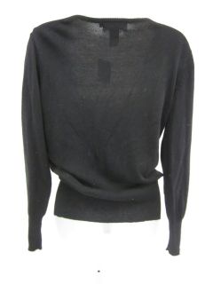 Isabel Lu Black Long Sleeve Studded Sweater Sz Med